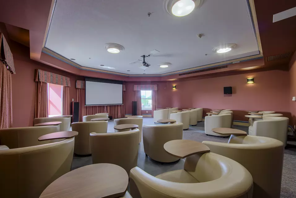 Chartwell Terrace on the Square's movie theatre