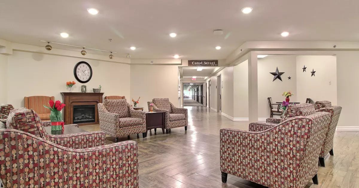 welcoming lounge at chartwell hartford retirement residence